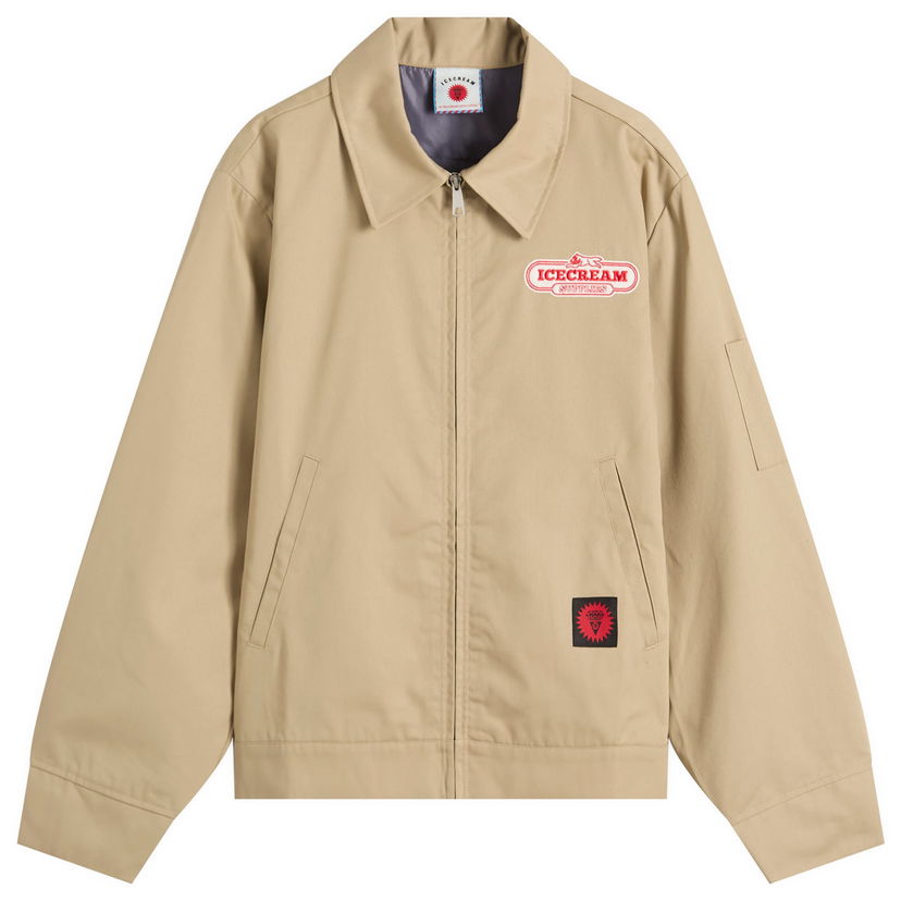 Jakke BBC IceCream IC Supplies Work Jacket, Size Large Beige | IC25305-BRN