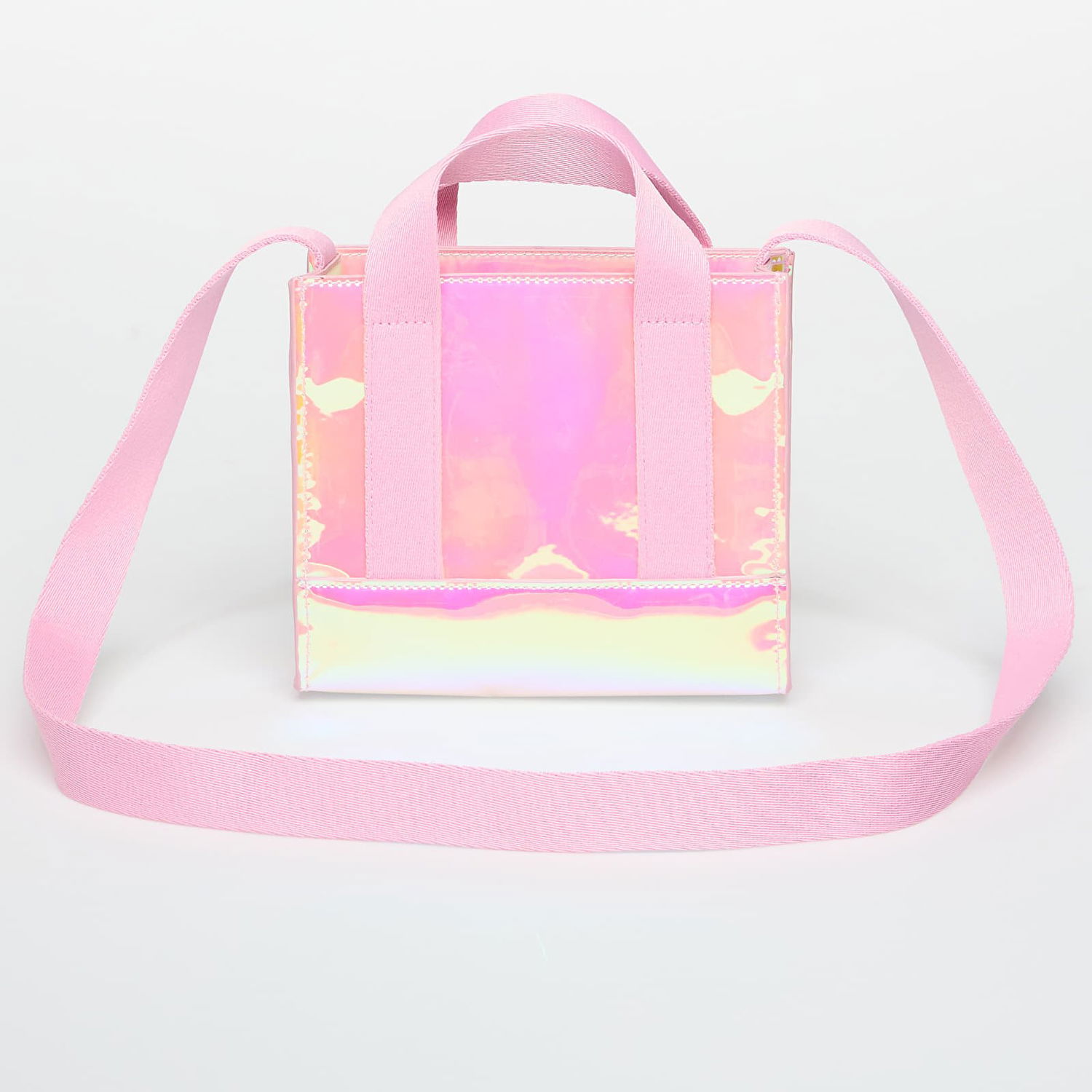 Mulepose Palm Angels Iridescent Mini Tote Lyserød | PGNA003F25FAB0018110, 1