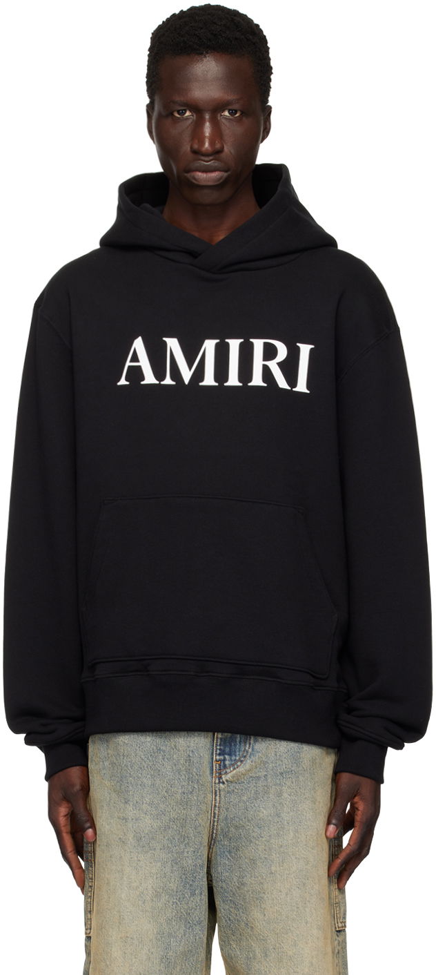 Sweatshirt AMIRI Black Core Logo Hoodie Sort | AMJYHD1049
