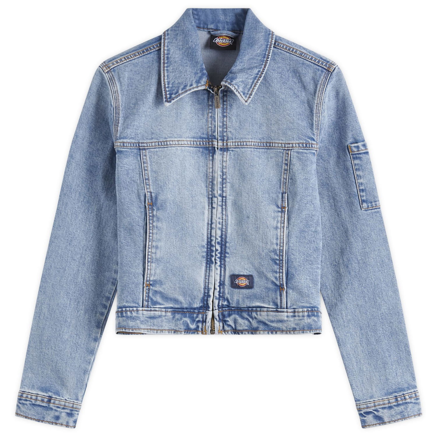 Jakke Dickies Women's Slim Denim Jacket Blå | DK0A4ZANK211, 1