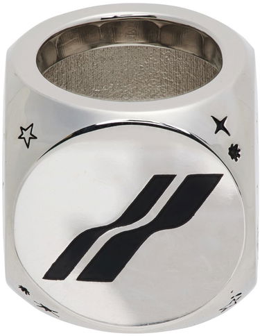 Ring We11done We11done Logo & Graphic Ring Metalisk | WD-AJ1-22-716-U-SV, 3
