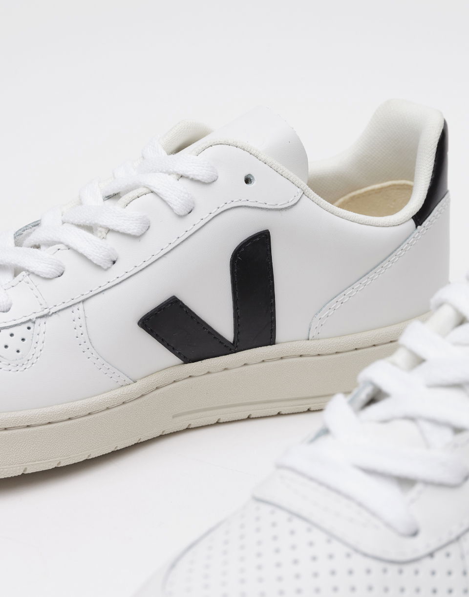 Sneakers og sko Veja V-10 Leather Extra Hvid | VX020005, 1