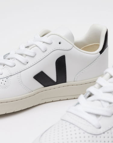 Sneakers og sko Veja V-10 Leather Extra Hvid | VX020005, 1