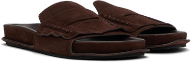 Tøj Jacquemus Jacquemus Suede Loafer Sandals Brun | 25E251FO172-4354, 3