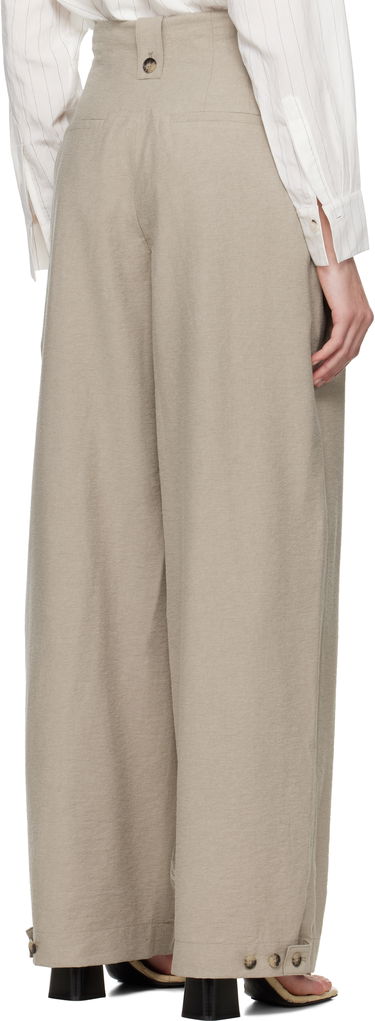 Bukser Nanushka Nanushka Jenci Pleated Trousers Beige | NW25SSPA26192, 2