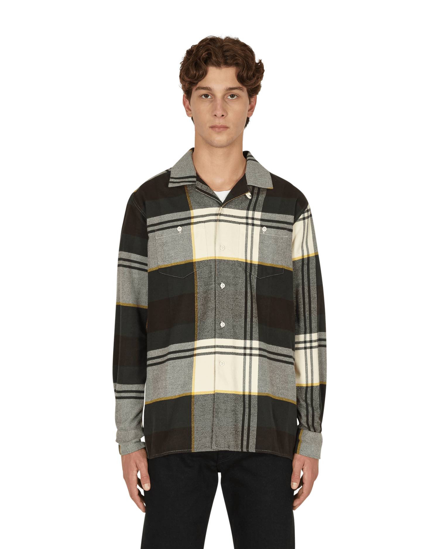 Skjorte Noah Plaid Lightweight Flannel Shirt Flerfarvet | S020FW21 BGW, 1