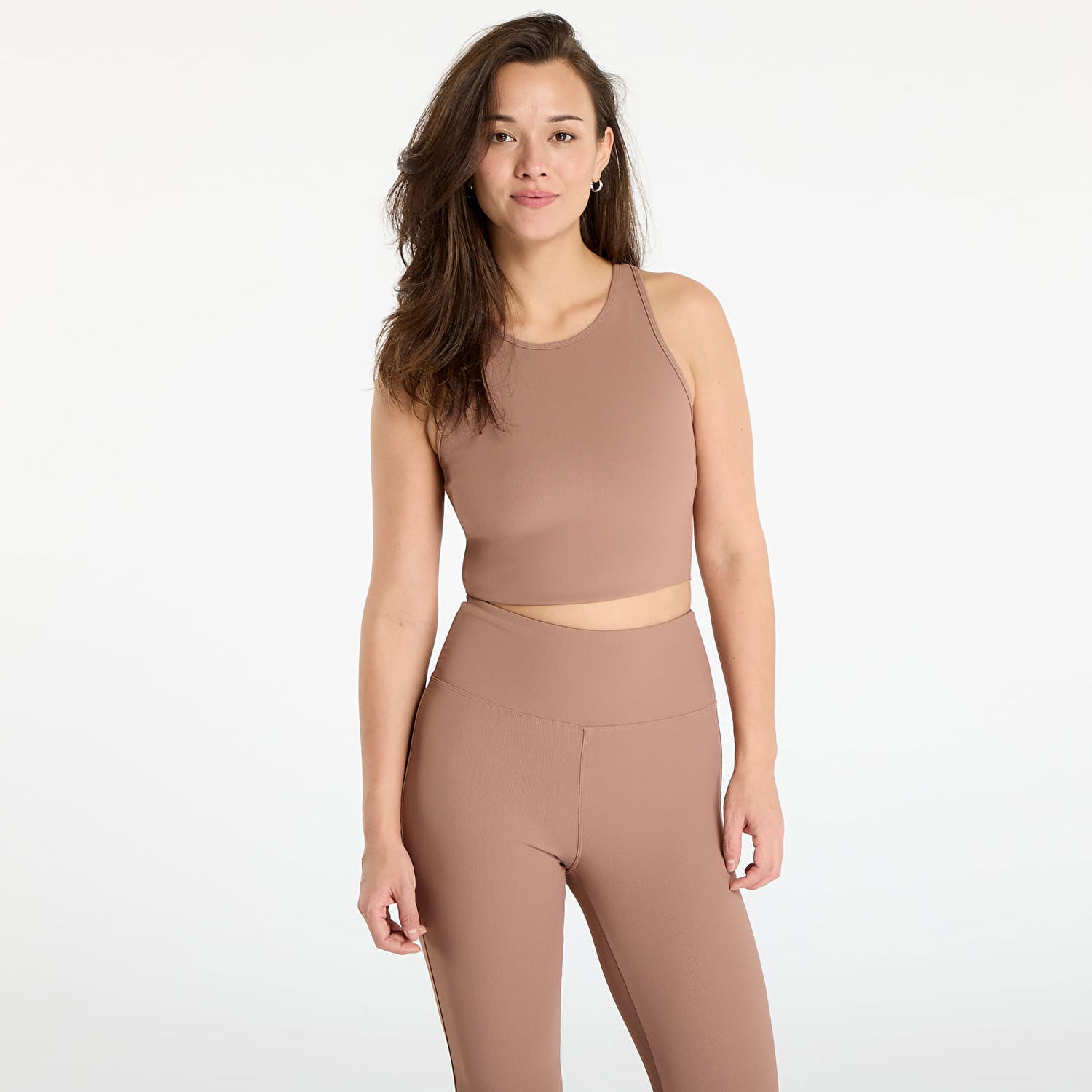 Crop top Urban Classics Ribbed Sports Crop Top Beige | TB7802-02803, 0