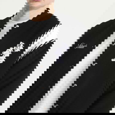 Bomberjakke Rhude Regista Varsity Bomber Jacket with Embroidered Chess Knight, Size Large Sort | RHFW25JA01841-3186, 5