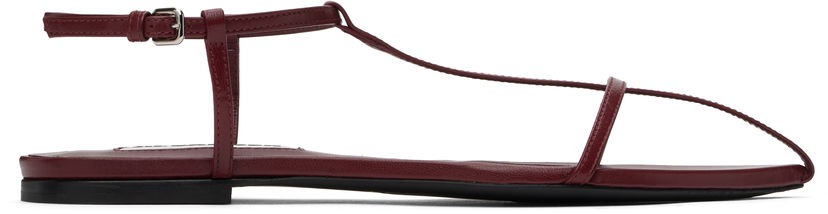 Sneakers og sko Jil Sander Jil Sander Pointed Toe Thong Sandals Bourgogne | J15WP0081_P8226
