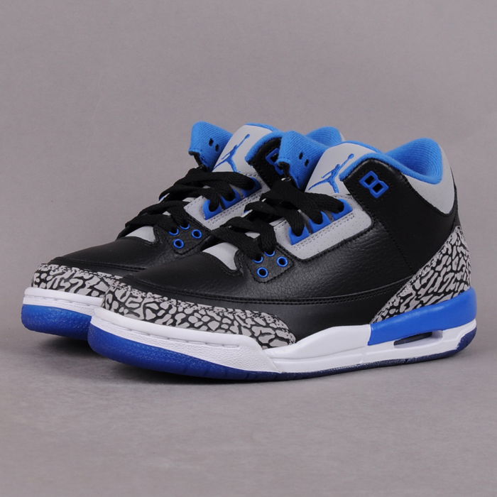 Sneakers og sko Jordan Air Jordan 3 Retro ''Sport Blue'' BG Sort | 398614-007, 1