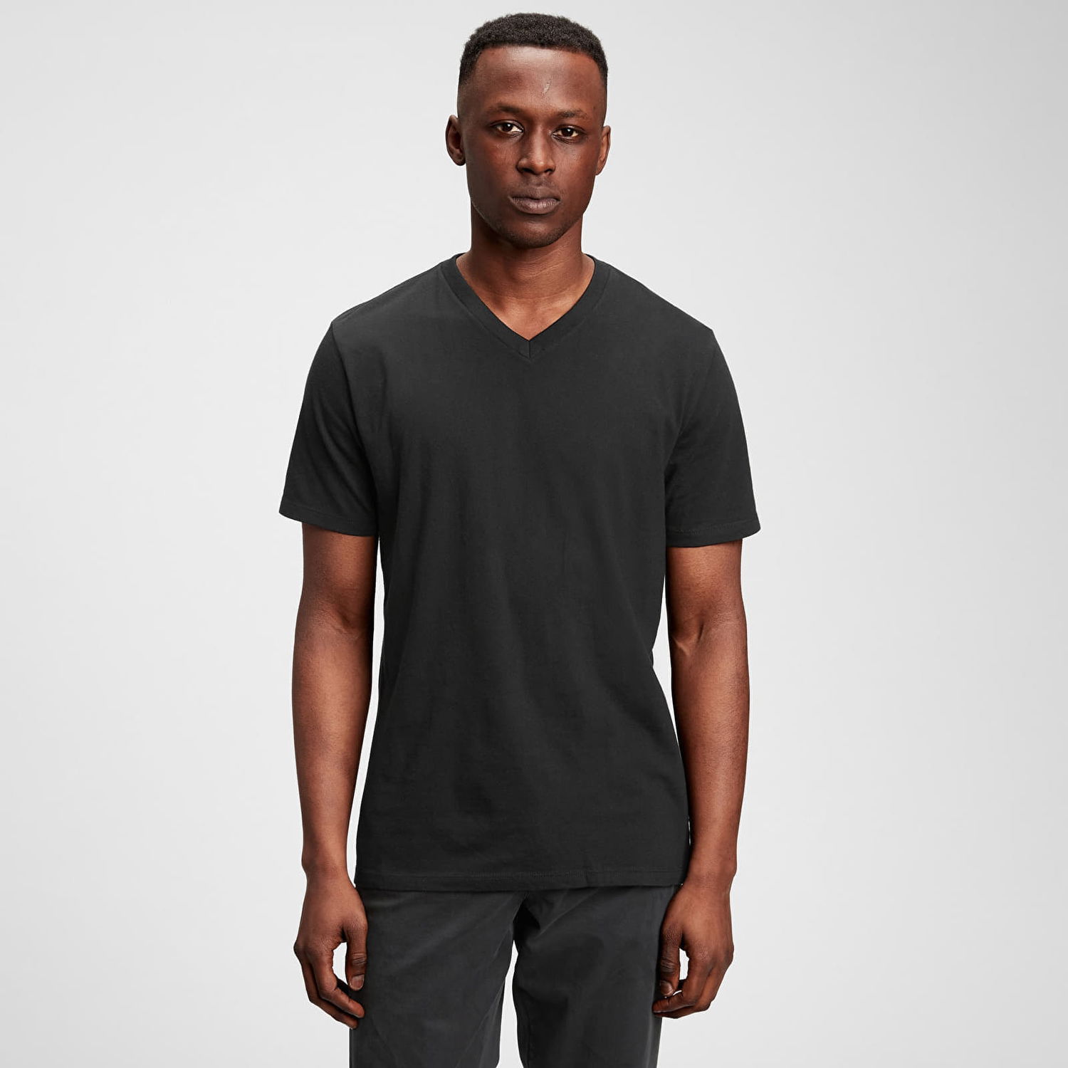 T-shirt GAP T-shirt Classic Vneck Tee True Black M Sort | 440768-03, 1