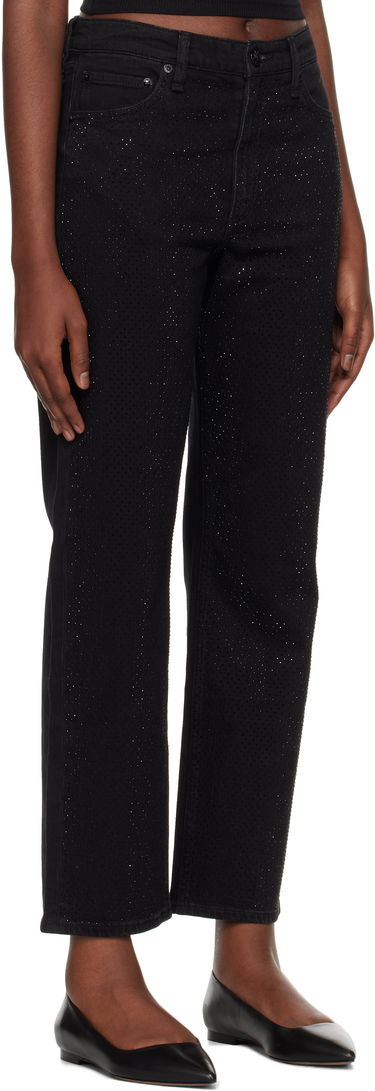 Jeans rag & bone rag & bone Harlow Straight Jeans Sort | WDD24F2956FMSI, 1