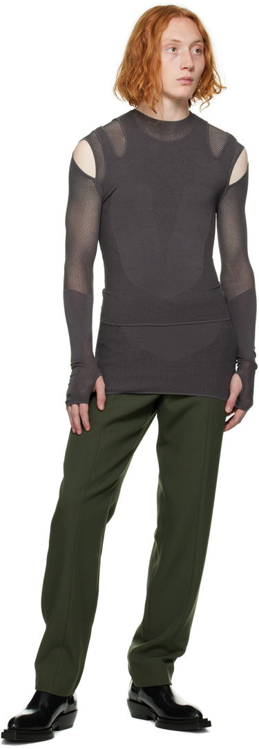 Tanktop Dion Lee Cutout Detail Tank Top Grå | C7112F22, 3