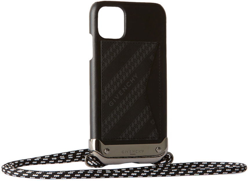 Håndtaske Givenchy Leather iPhone 11 Case with Lanyard Sort | BK605WK0Z0, 1