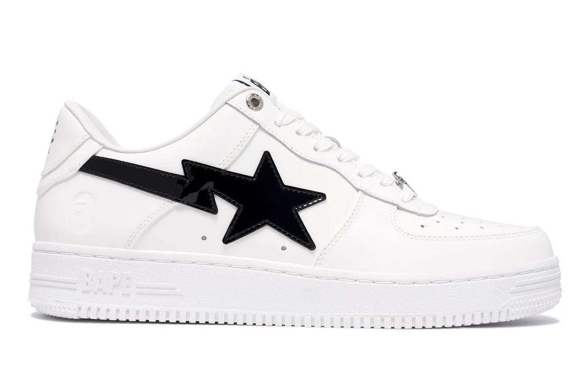 Sneakers og sko BAPE Bape Sta #2 White/Black Hvid | 0ZXSHM191302M-WHT, 0