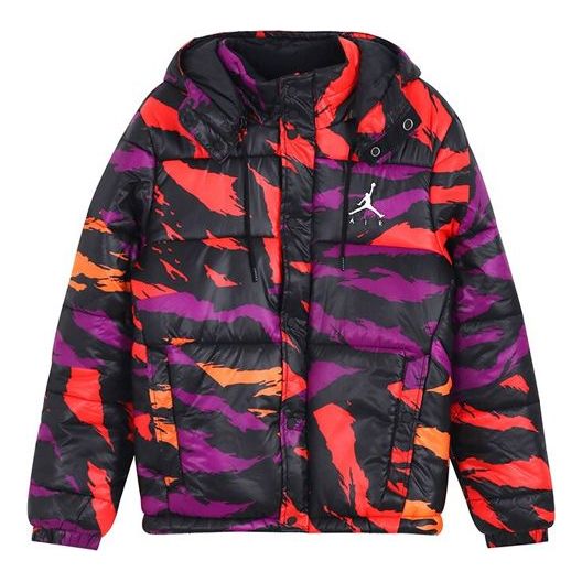 Puffer jakke Jordan Jordan Jumpman Air Short Padded Hooded Jacket Flerfarvet | BQ5696-551