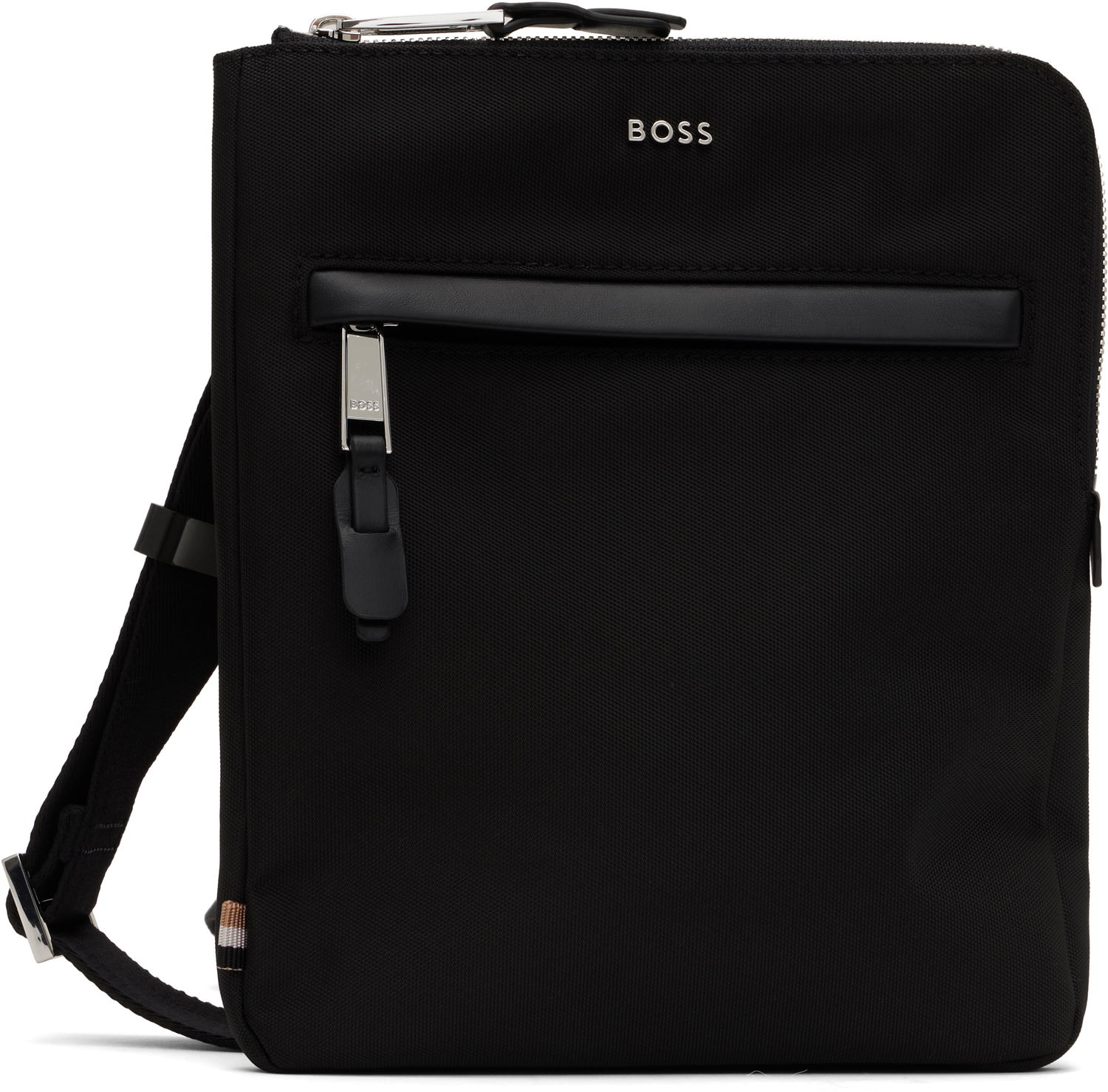 Skuldertaske BOSS BOSS Canvas Messenger Bag Sort | 50529082, 0