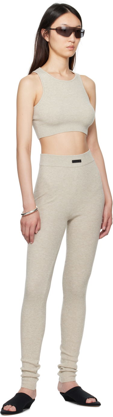 Leggings Fear of God Fear of God ESSENTIALS Soft Rib Leggings Beige | 192SP257491FW, 3