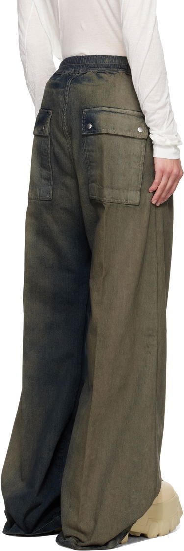 Jeans Rick Owens Rick Owens Wide Bela Jeans Grøn | RU02E1366 DKDEG, 2