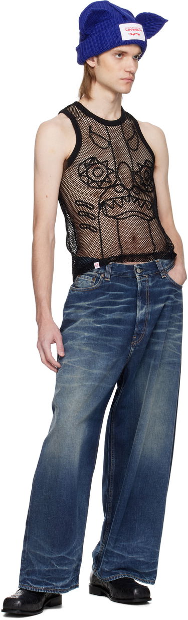 Tanktop Charles Jeffrey Loverboy Charles Jeffrey LOVERBOY Graphic Net Tank Top Blå | 54080301, 3