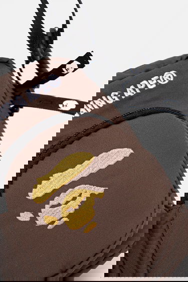 Skuldertaske BAPE A Bathing Ape APE Head Mini Bag Brun | 1L30190006, 3