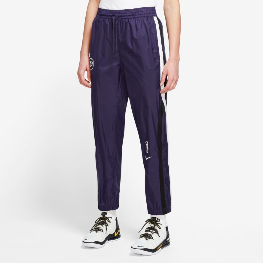 Joggingbukser Nike Los Angeles Lakers Courtside City Edition Tracksuit Pants Lilla | DN4734-535, 0