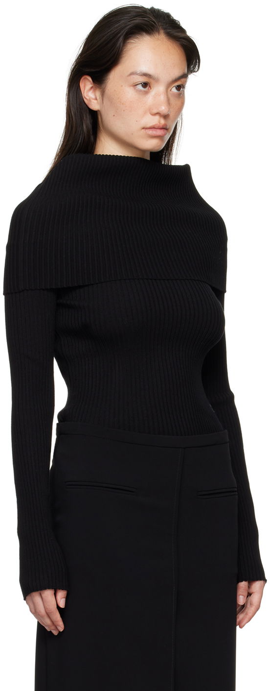 Sweater Courrèges Courrèges Women's Fitted Off Shoulder Sweater Sort | 324MPU189FI0001, 1
