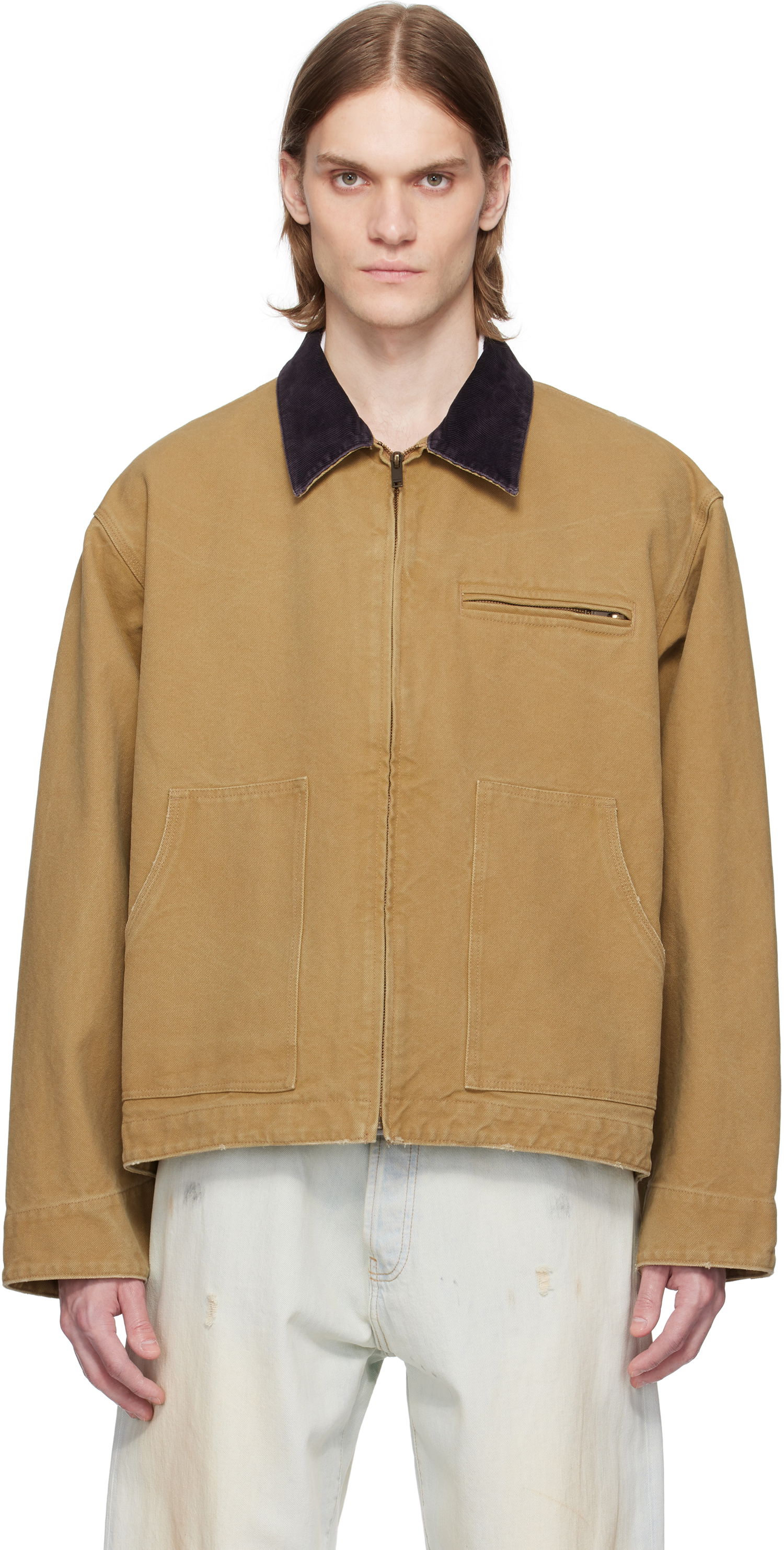 Jakke Ambush AMBUSH Canvas Work Jacket Beige | 12115307, 0