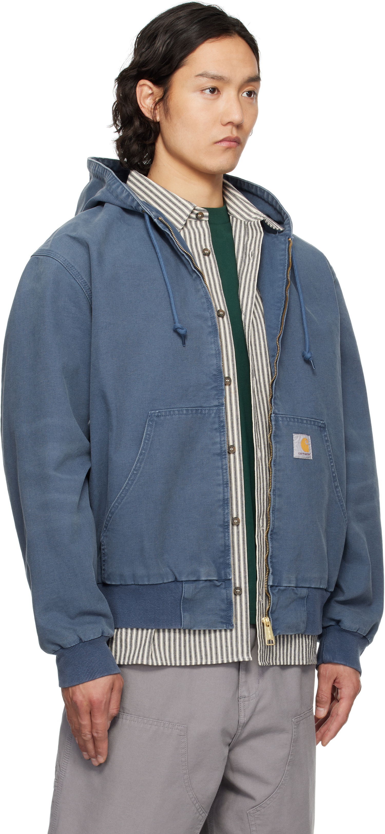 Jakke Carhartt WIP OG Active Hooded Jacket Blå | I034820, 1