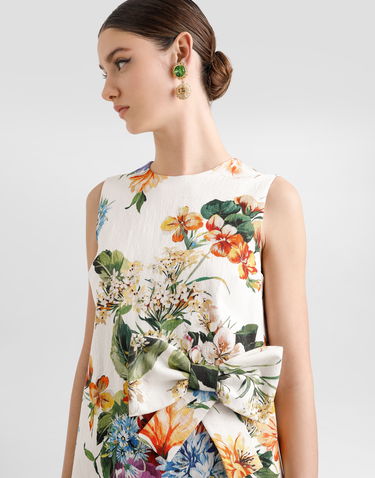 Kjole Dolce & Gabbana Dolce & Gabbana Flower Bouquet-Print A-Line Dress Flerfarvet | F6TZSTFSRQUHA5PC, 3
