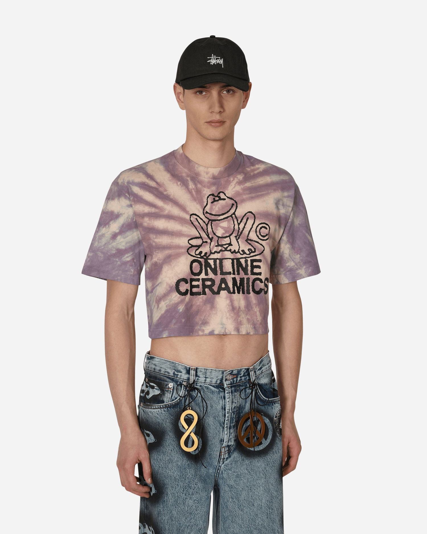 Crop top Online Ceramics Nobody Can Change My World Crop T-Shirt Flerfarvet | OCNOBODYCAN 001, 0