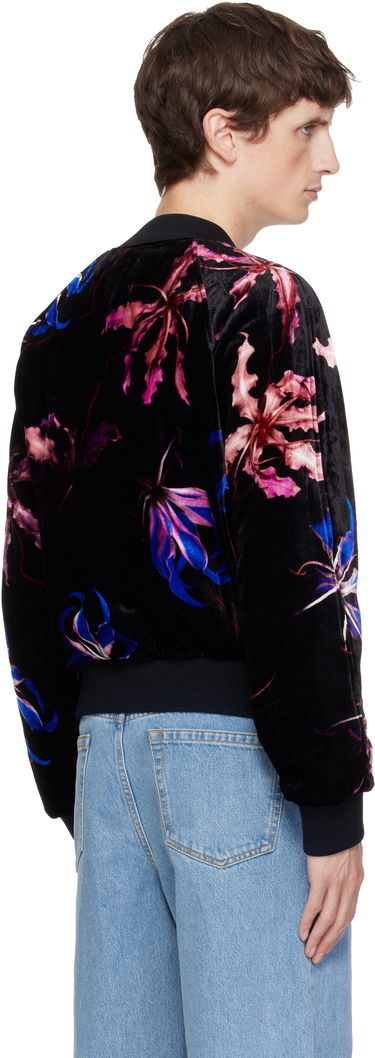 Bomberjakke Dries Van Noten Dries Van Noten Floral-print Velvet Bomber Jacket Flerfarvet | 252-020523-2003, 2