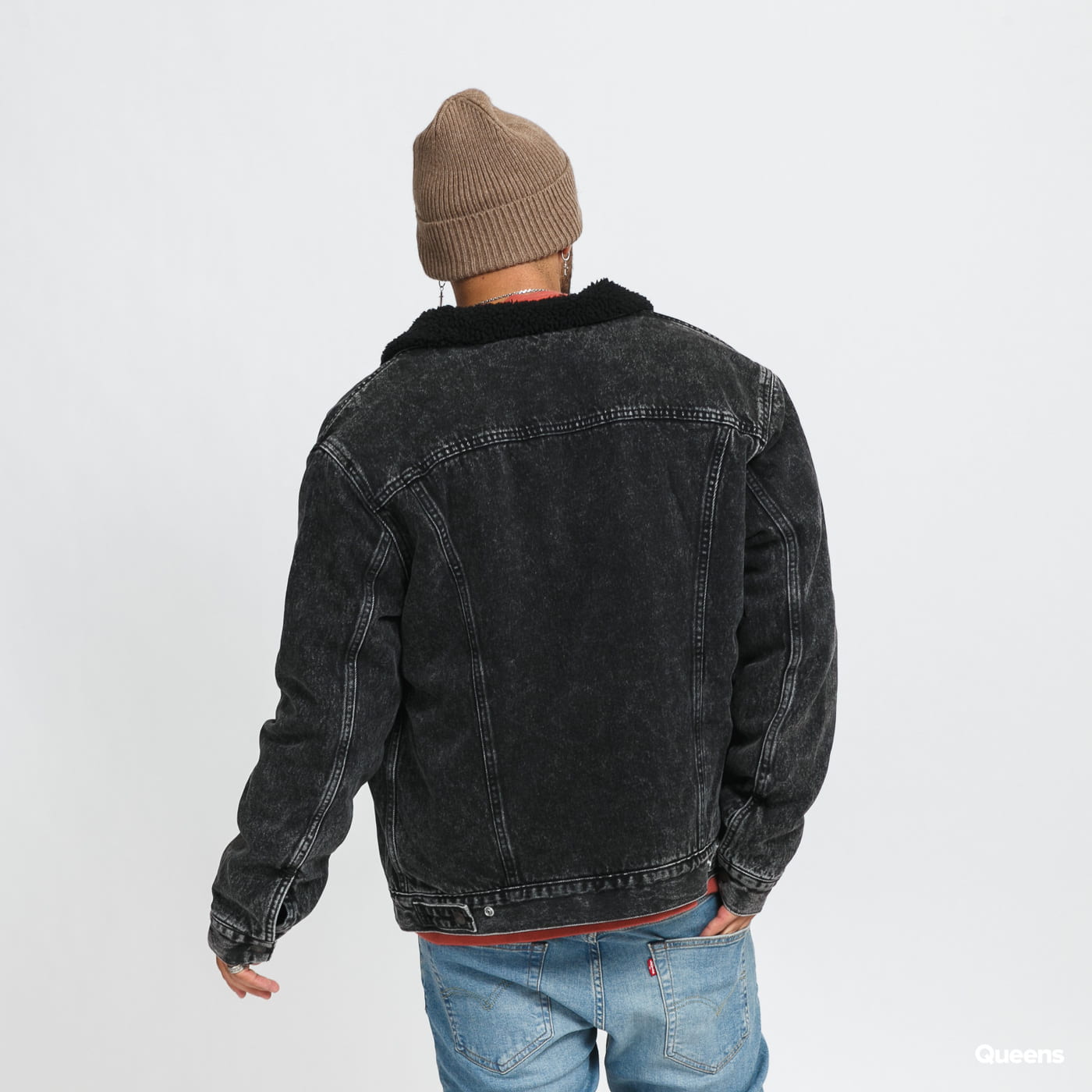 Jakke Levi's Type 3 Sherpa Trucker roadster Sort | 16365-0129, 1