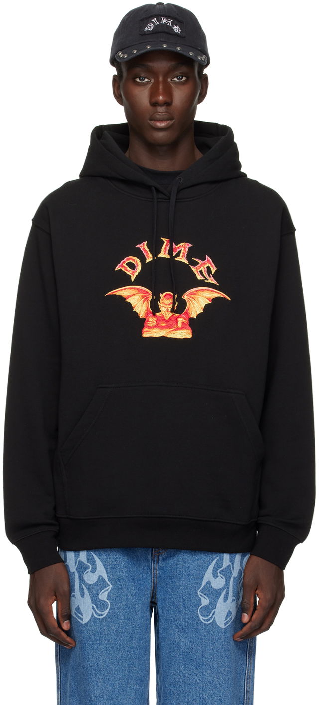 Sweatshirt Dime 'Devil' Hoodie Sort | DIMEHO2312BLK, 0