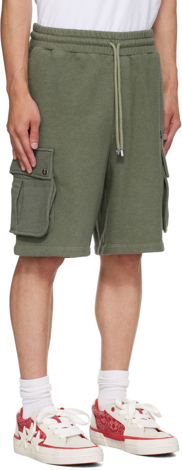 Shorts AMIRI AMIRI Stencil Cargo Shorts Grå | AMJYSH1045, 4
