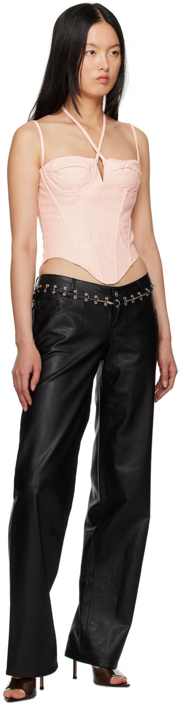 Tanktop Miaou Miaou Aphex Halter Neck Corset Top Lyserød | 7046PUROS, 3