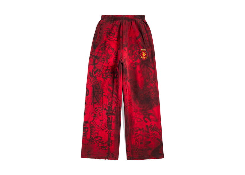 Joggingbukser Balenciaga Skater Baggy Sweatpants Red Rød | 740028TOVA86400