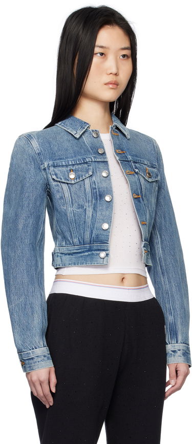 Jakke Alexander Wang Alexander Wang Trucker Denim Jacket Blå | 1WC1252598, 1