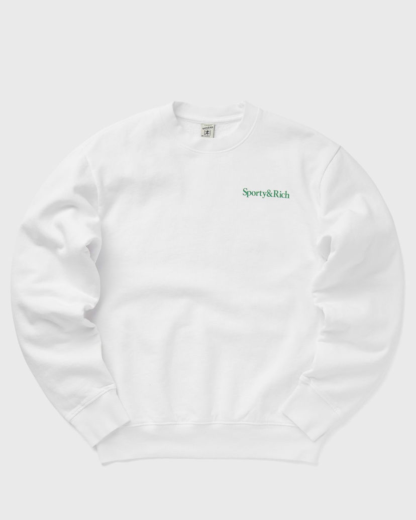 Sweatshirt Sporty & Rich Drink More Water Crewneck Hvid | WS067S405DW