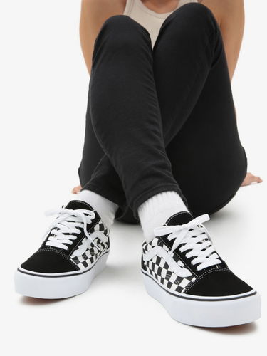 Sneakers og sko Vans UA Old Skool Platform Sort | VN0A3B3UHRK1_(CHECKERBOARD) BLK/TR WHT, 6