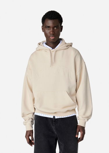 Sweatshirt AXEL ARIGATO Logo-Embroidered Fleece Hoodie Beige | A3022002, 7