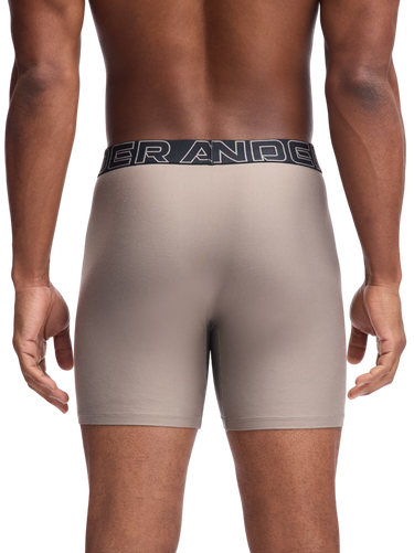 Boksere Under Armour Under Armour SOLID 6in 3 Pack Boxer Shorts Flerfarvet | 1383878-200, 1