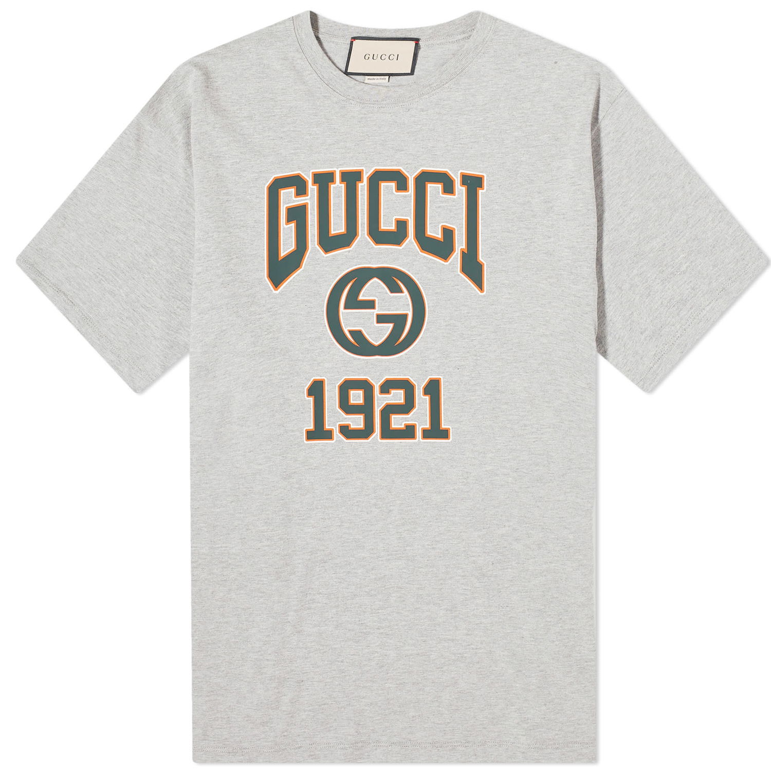 T-shirt Gucci Interlocking GG College Logo T-Shirt Grå | 771758-XJGA5-1230, 0