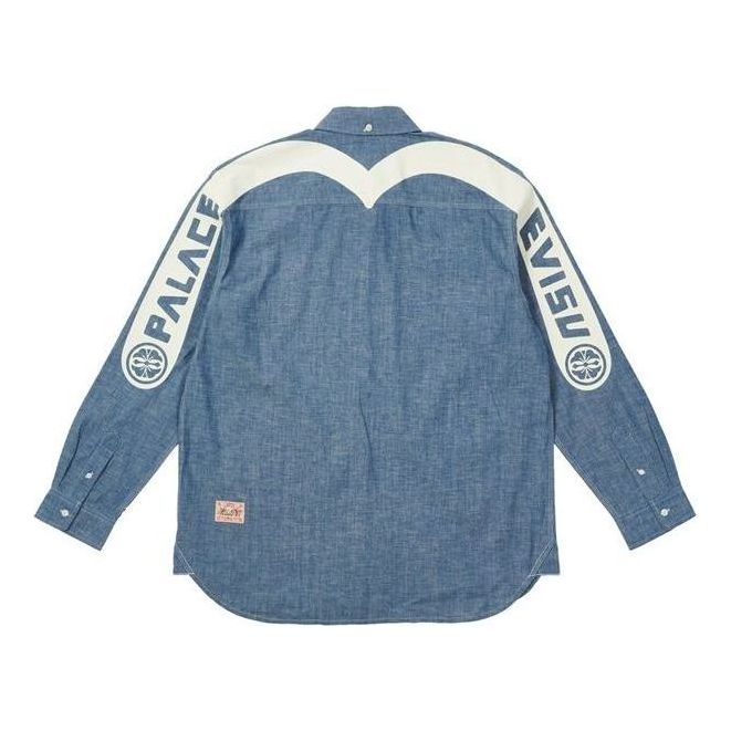 Skjorte Palace Palace x Evisu Classic Denim Shirt Blå | P21EVSHT001, 0
