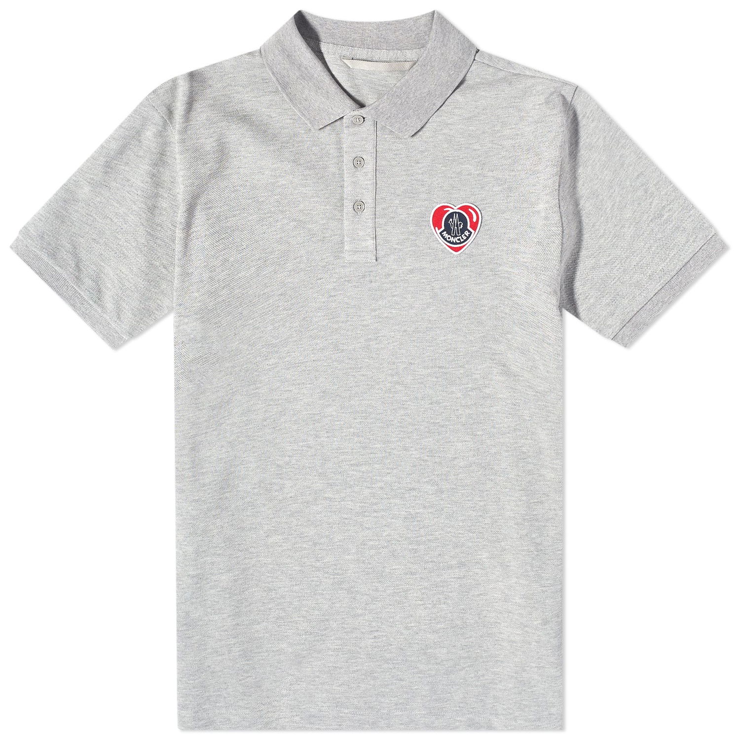 Polo skjorte Moncler Heart Logo Polo Shirt Grå | 8A000-84556-10-984, 0