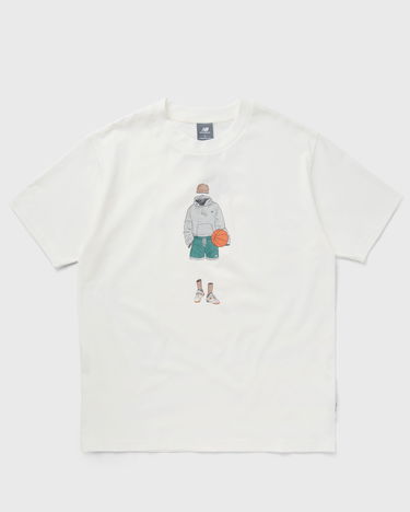 T-shirt New Balance Athletics Basketball Style Relaxed Tee Hvid | MT41578-SST, 0