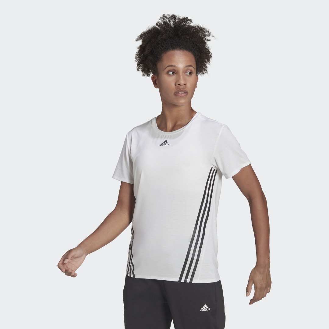 T-shirt adidas Originals TRAINICONS 3-Stripes Hvid | HC2755, 0