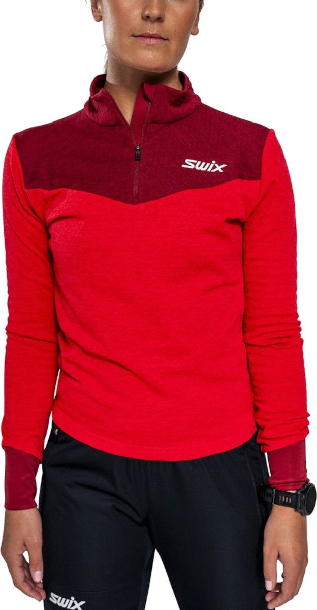 Sweater SWIX Swix Dynamic Midlayer Half Zip Pullover Rød | 10084-23-99951