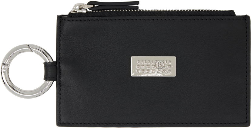 Tegnebog Maison Margiela MM6 Maison Margiela Leather Wallet with Ring Sort | SA6UI0031 P8332