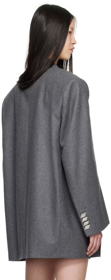 Frakker The Attico Attico Peaked Lapel Blazer Grå | 248WCG65 W055, 2